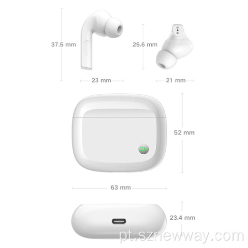 Fones de ouvido ZMI PurPods Pro com caixa de carga